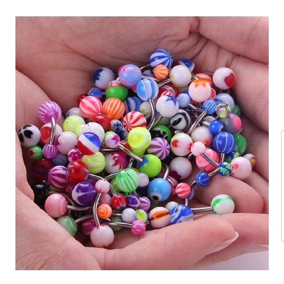 Jewelry - 40 Assorted Belly Button Rings
